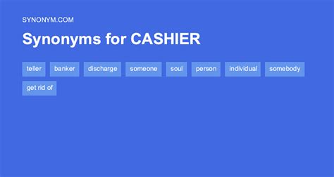 cashier synonym|Iba pa.